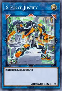 S-Force Justify, Yu-Gi-Oh! card, LIGHT