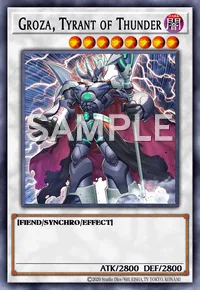 Groza, Tyrant of Thunder, Yu-Gi-Oh! card, DARK