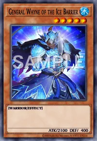 General Wayne of the Ice Barrier, Yu-Gi-Oh! card, WATER