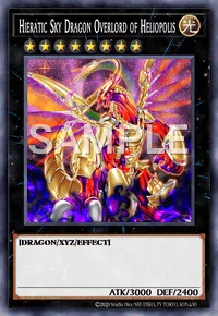 Hieratic Sky Dragon Overlord of Heliopolis, Yu-Gi-Oh! card, LIGHT