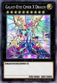 Galaxy-Eyes Cipher X Dragon, Yu-Gi-Oh! card, LIGHT