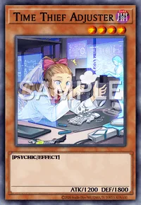 Time Thief Adjuster, Yu-Gi-Oh! card, DARK