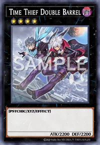Time Thief Double Barrel, Yu-Gi-Oh! card, DARK