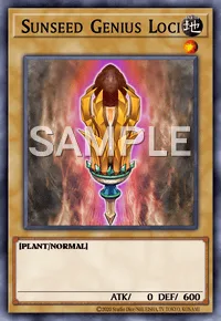 Sunseed Genius Loci, Yu-Gi-Oh! card, EARTH