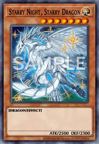 Starry Night, Starry Dragon, Yu-Gi-Oh! card, LIGHT