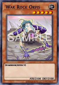 War Rock Orpis, Yu-Gi-Oh! card, EARTH