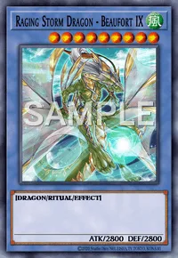 Raging Storm Dragon - Beaufort IX, Yu-Gi-Oh! card, WIND