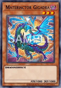 Materiactor Gigadra, Yu-Gi-Oh! card, DARK