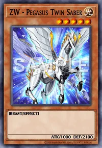 ZW - Pegasus Twin Saber, Yu-Gi-Oh! card, LIGHT