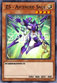 ZS - Ascended Sage, Yu-Gi-Oh! card, LIGHT
