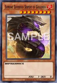Supreme Sovereign Serpent of Golgonda, Yu-Gi-Oh! card, FIRE