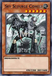 Sky Scourge Cidhels, Yu-Gi-Oh! card, EARTH