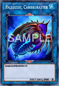 Paleozoic Cambroraster, Yu-Gi-Oh! card, WATER