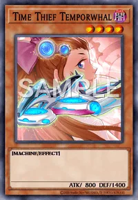Time Thief Temporwhal, Yu-Gi-Oh! card, DARK