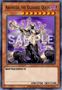 Amunessia, the Ogdoadic Queen, Yu-Gi-Oh! card, DARK
