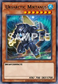 Ursarctic Miktanus, Yu-Gi-Oh! card, WATER