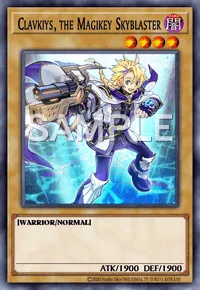 Clavkiys, the Magikey Skyblaster, Yu-Gi-Oh! card, DARK