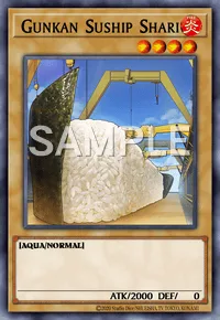 Gunkan Suship Shari, Yu-Gi-Oh! card, FIRE