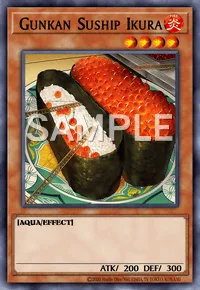 Gunkan Suship Ikura, Yu-Gi-Oh! card, FIRE