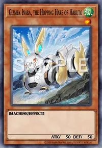 Gizmek Inaba, the Hopping Hare of Hakuto, Yu-Gi-Oh! card, WIND
