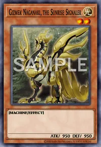 Gizmek Naganaki, the Sunrise Signaler, Yu-Gi-Oh! card, LIGHT