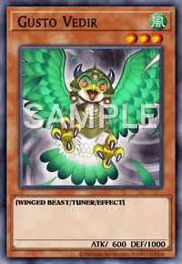Gusto Vedir, Yu-Gi-Oh! card, WIND