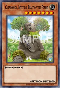 Carpiponica, Mystical Beast of the Forest, Yu-Gi-Oh! card, EARTH