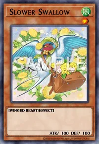 Slower Swallow, Yu-Gi-Oh! card, WIND