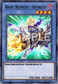 Magikey Mechmusket - Batosbuster, Yu-Gi-Oh! card, DARK