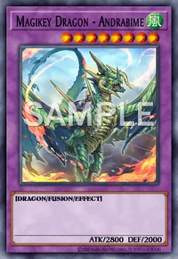 Magikey Dragon - Andrabime, Yu-Gi-Oh! card, WIND