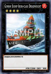 Gunkan Suship Ikura-class Dreadnought, Yu-Gi-Oh! card, FIRE