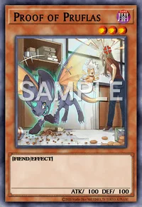 Proof of Pruflas, Yu-Gi-Oh! card, DARK