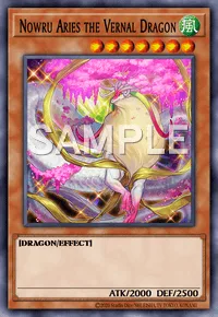 Nowru Aries the Vernal Dragon, Yu-Gi-Oh! card, WIND