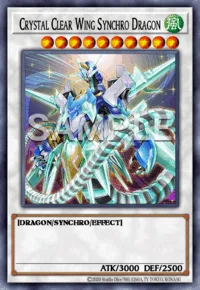Crystal Clear Wing Synchro Dragon, Yu-Gi-Oh! card, WIND