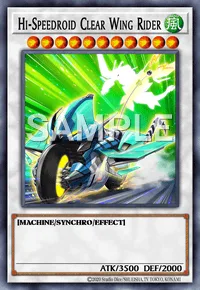 Hi-Speedroid Clear Wing Rider, Yu-Gi-Oh! card, WIND