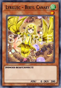Lyrilusc - Beryl Canary, Yu-Gi-Oh! card, WIND
