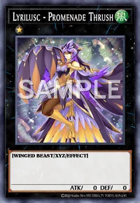 Lyrilusc - Promenade Thrush, Yu-Gi-Oh! card, WIND