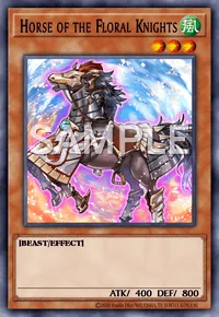 Horse of the Floral Knights, Yu-Gi-Oh! card, WIND