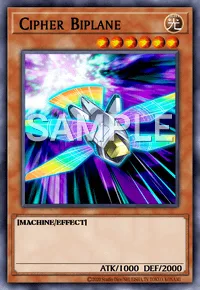 Cipher Biplane, Yu-Gi-Oh! card, LIGHT