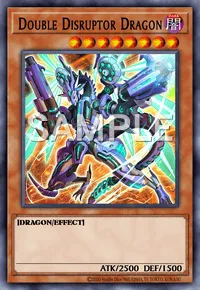 Double Disruptor Dragon, Yu-Gi-Oh! card, DARK