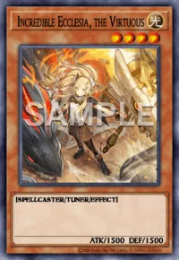 Incredible Ecclesia, the Virtuous, Yu-Gi-Oh! card, LIGHT