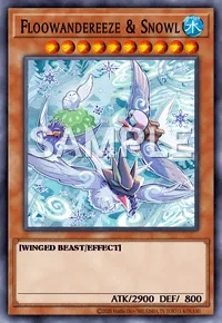Floowandereeze & Snowl, Yu-Gi-Oh! card, WATER