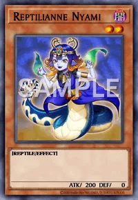 Reptilianne Nyami, Yu-Gi-Oh! card, DARK