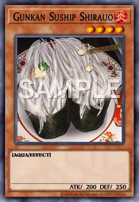 Gunkan Suship Shirauo, Yu-Gi-Oh! card, FIRE