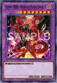 Destiny HERO - Destroyer Phoenix Enforcer, Yu-Gi-Oh! card, DARK
