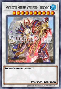 Swordsoul Supreme Sovereign - Chengying, Yu-Gi-Oh! card, WATER