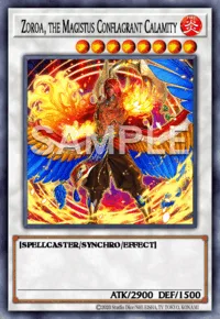 Zoroa, the Magistus Conflagrant Calamity, Yu-Gi-Oh! card, FIRE