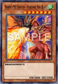 Harpie's Pet Dragon - Fearsome Fire Blast, Yu-Gi-Oh! card, WIND