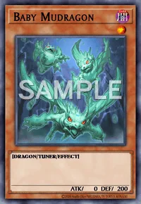 Baby Mudragon, Yu-Gi-Oh! card, DARK