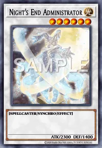 Night's End Administrator, Yu-Gi-Oh! card, LIGHT